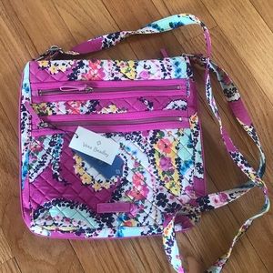Vera Bradley triple zip cross body bag